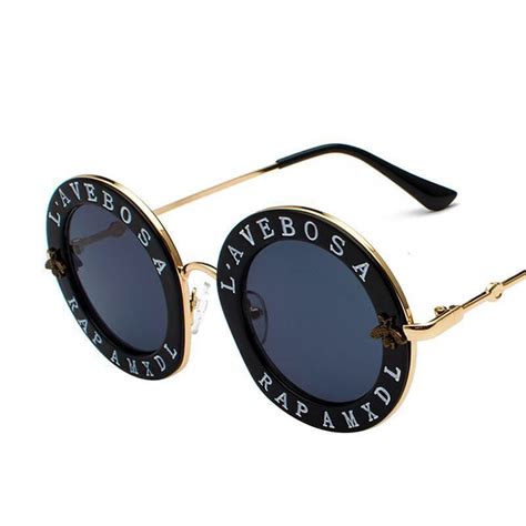 circular designer sunglasses